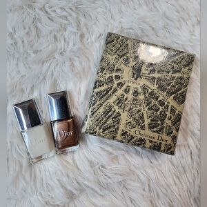 BUNDLE DEAL!Dior ❤️-shaped Padlock & Key w/2 Christian Dior Nail Polish Set- GWP